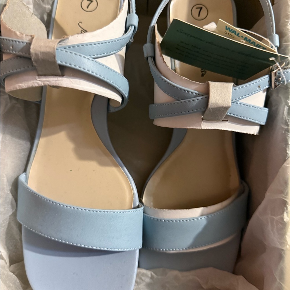 Christina Light Blue Sandals